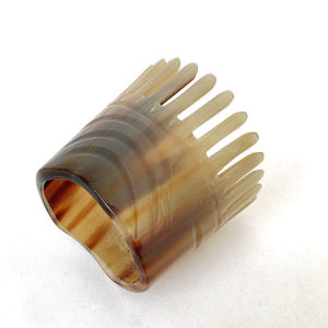 Natural Bull Horn Comb Head Therapy Scalp Massage Tool Traditional Chinese Medicine Health Care Shampoo Brush Blood Circulation