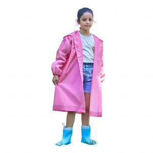 EVA One-Piece Rain Poncho for Kids Suitable for Travel and School Raincoat YY6090