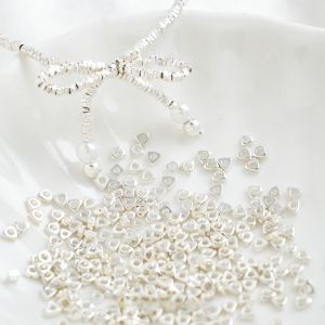 18K Gold Square Broken Gold Small Broken Silver Several Two Spacer Scattered Beads Handmade DIY Beaded Bracelet/Necklace Ornament Accessories