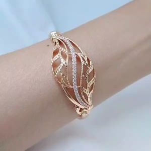Gelang Tangan Bangle Wanita Aksesoris Fashion Awet Tahan Lama Anti Karat Cocok Untuk Harian G5-4G
