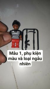 Lắp ráp 1 mô hình Lính mini bằng nhựa kèm phụ kiện