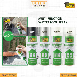 WeiYue/BOSSMAN Multi-Function Waterproof Spray Leak Repair Leak Stop Spray Pipe Roots/Roof Cracks 450ml/500ml (White/Clear/Black/Grey) 威粤 防水补漏喷剂