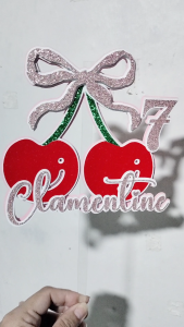 Customized/Personalized PRE CUT FRUIT THEME CAKE TOPPER: FRUIT THEME