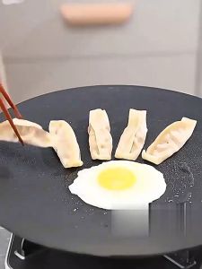 OFM-C1211 Wajan Panggangan Grill Pan 34 CM Anti Lengket Alat Pemanggang BBQ Korea Datar / Wajan