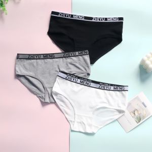 กางเกงในเด็ก3ชิ้นกางเกงใน8-14Years วัยรุ่นวัยรุ่นวัยรุ่นชุดชั้นในผ้าคอตตอนสปอร์ตกางเกงชั้นในสาวใหญ่
