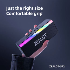 ZEALOT ลำโพง Bluetooth สามารถใช้งานแบบไร้สาย เตรียมความพร้อมสำหรับพกพา HiFi เบส สเตอรีโอ สนับสนุนการใช้บัตร SD/TF USB Flash Disk AUX และมีไมโครโฟน