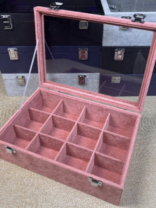 Hộp Đựng Trang Sức Bằng Thủy Tinh Dung Tích Lớn Hengjing Mới Dùng Tại Nhà Hộp Đựng Nhẫn Bangle Trưng Bày Khăn Choàng Lụa