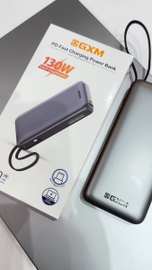 GXM 130W PD Power Bank 20000mAh Type C Fast Charge Rapid Charging Laptop Phone Tablet Powerbank Portable Charger For Laptop Macbook iPhone 14 Pro Max iPad Tablet 100W