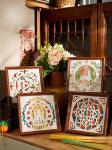 ZAODONGFANG | Bộ DIY Làm Khung Tranh Dệt Tre Handicraft Quà Tặng
