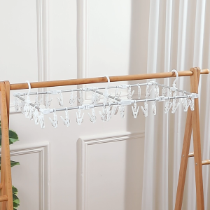 🔥Imakara Expandable 360° rotate Clothes Hanger With 42 Clips for Drying SocksTowels underwear🔥 12~78cm