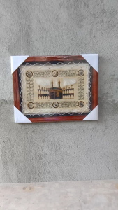 Hiasan Kaligrafi Kulit Kambing Asmaul Husna Mekah