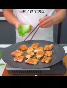 กระทะย่าง กระทะก้นเเบนอเนกประสงค์ กระทะปิ้งย่างเกาหลี เตาย่าง ขนาด28-36cm BBQ ถาดอบมัลติฟังก์ชั่น ใช้ได้ทั้งผัด ทอด ย่าง เคลือบกันติด ร้อนเร็ว