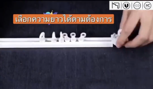 พร้อมส่ง🚛รางผ้าม่าน ราวผ้าม่านไม่ต้องเจาะ ติดตั้งง่าย แบบมีกาวในตัว ปิดเสียง สําหรับติดประตู หน้าต่าง