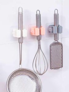 Bathroom Mop Holder Hooks Wall Mounted with Waterproof Non-slip Design - Easy to Install and Use - TB-CLIP Penjepit Pel Lantai Sapu