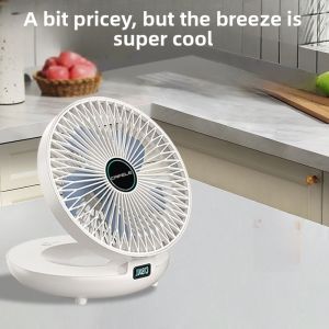 New 2024 Kitchen Bathroom Outdoor Foldable Wall Mounted Desktop Hanging Fan USB Charging Portable Mini Fan Fresh Style