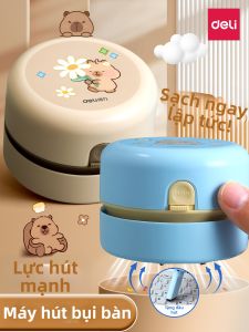 deli | Desktop Rubber Eraser and Pencil Shavings Vacuum Cleaner USB Rechargeable Mini
