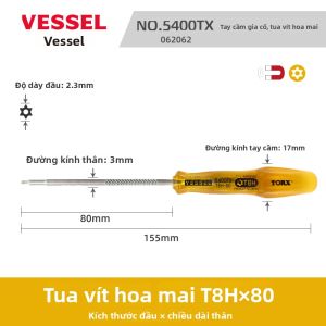 Vessel | Bộ Dụng Cụ Vặn Vít An Ninh Torx