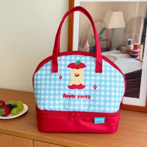 Cute Cartoon Portable Bento Bag Insulated Bag Aluminum Foil Fresh-Keeping Lunch Box Bag