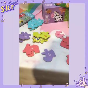 จิฑูกซอว์สำหรับเด็ก ชิ้นใหญ่ พร้อมกล่องเหล็ก ของเล่นเสริมพัฒนาการ สัตว์น่ารักน่ารัก