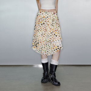 Unifree | Fashion Korean Style Loose A-Line Dress With Tie and Drape Middle Length