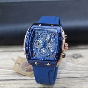 Jam Tangan Leopard 8808M: Tali Rubber, Tanggal Chronograph Aktif Analog Pria Original