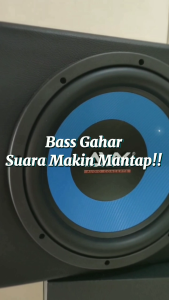 Paket Combo Subwoofer AVX Cyber AC1268 YELLOW Double Coil + Terminal Kotak Dan Corong Angin + Tutup 12