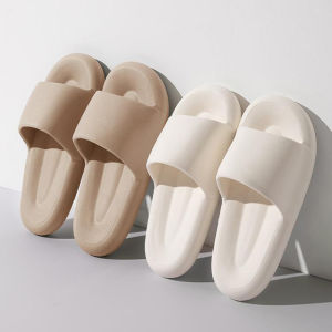 แฟชั่นผู้หญิงรองเท้าแตะฤดูร้อนแบนน้ําหนักเบา EVA บ้านห้องน้ํารองเท้าแตะนวดสบายคู่สไลด์ในร่มรองเท้า