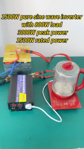 Pure Sine Wave Power Inverter DC12V/24V to AC220V 60HZ 1000w 2000w electric vehicle household appliances travel inverter adapter high-quality aluminum alloy power supply