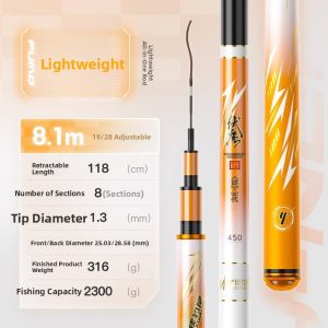 JIADIAONI | Ultra Lightweight Hard Multipurpose Fishing Rod