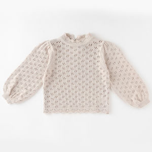 Toddler Girl Pullover Knit Autumn Children Baby Loose Sweater Knit Winter Hollowed Out Baby Girl Clothes Round Kids Baby Outer