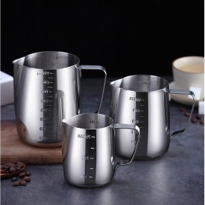 Stainless Steel Frothing Pitcher Pull Flower Cup Cappuccino Coffee Milk frother Mugs Pull Espresso