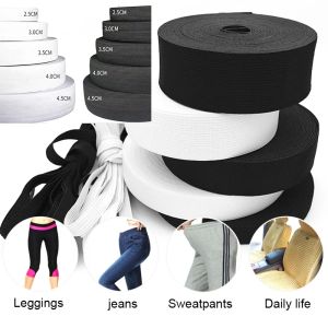1Meter 10/15/20/25/30/38/50/60MM White/black Flat Elastic Band Belt Trim Sewing/Ribbon DIY Webbing Garment Sewing Accessories