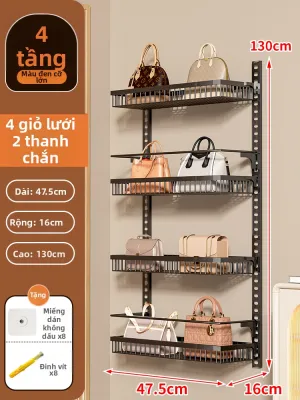 WUBUWEI | Giá Treo Túi Đa Tầng Gắn Tường
