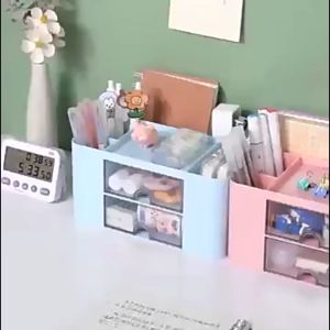 R3 Organizer Stationary Tempat Penyimpanan Multifungsi Serbaguna + FREE STICKER || Box Tempat Penyimpanan Alat2x Tulis || Box Tempat Penyimpanan Makeup || Box Tempat Penyimpanan Serbaguna & Lucu