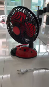 พัดลมในภาพที่คุณแนบมาเป็น พัดลมตั้งโต๊ะลายเต่าทอง (Ladybug Design Table Fan)