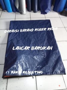 karung pakai resleting tersedia ukuran jumbo dari bahan terpal Korea kualitas terjamin harga terjangkau