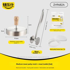 KAULUS | Hamburger Fish Shrimp Patty Maker 304 Stainless Steel
