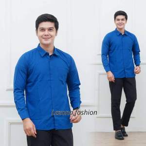 Kemeja formal panjang polos premium slimfit