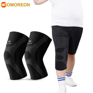 1Pair Plus Size Knee Brace - Compression Sleeve for Knee Support Arthritis Meniscus Tear Joint Pain Relief for Women and Men