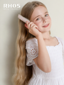 RHOS | Kids Girls Use Boar Bristle Pointed Tail Comb Small