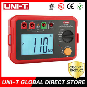 UNI-T Digital Megohmmeter UT502C 2500V เครื่องทดสอบความต้านทานฉนวน Ommeter Megometer Ground เมตร Backlight Auto Range