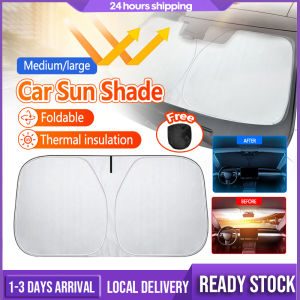 Car Window Sunshade Cover Folding Auto UV Protection Reflective Sun Shade Windshield Visor Protector Universal Car Window Cove 汽車遮陽