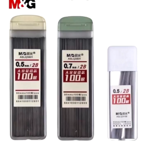 Set 2 hộp ruột chì kim 2B / HB M&G ASLQ3801 / 3108 / 3109 - Ruột chì 3801 nét 0.5mm / 0.7mm