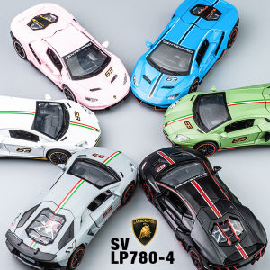 300mm เสียง และแสงอัลลอย LAMBORGHINI LP780 และ LP770 ความรู้จักของเล่น รถเครื่องประดับที่คุณสนใจ