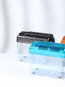 Máy hủy giấy mini cầm tay- Máy cắt giấy cầm tay tiện dụng-Máy huỷ tài liệu - Máy cắt giấy Shredder A6 phù hợp cho văn phòng gia đình Phù hợp cho văn phòng trường học hoặc gia đình sử dụng