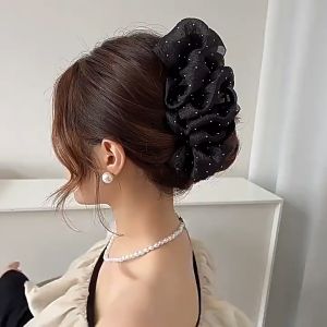 Kẹp Tóc Nơ Hai Mặt Thanh Lịch Phong Cách Hàn Quốc Mới