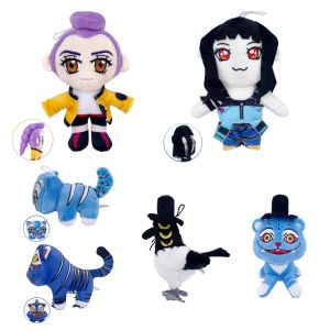 Quỷ Thợ Săn búp bê vải nhung Saja Chàng Trai Huntr/X đồ chơi nhồi bông Cho Người hâm mộ Bộ Sưu Tập Mặt Dây Chuyền Quà Tặng