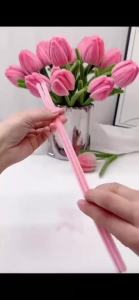 100Pcs Twisted Stick Fuzzy Wire Chenille Stems Handicraft Material DIY Handmade Plush Tube Kids Toy