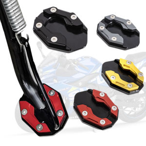 SEAMETAL Motorcycle Foot Pads Stand Cover Aluminum Alloy Motorcycle Bicycle Foot Extension Kickstand Accessories