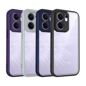 For Oppo Reno 13F CPH2699 Case Air Cushion Shockproof Silicon Bumper Clear Matte Back Cover Hard Phone Case for Oppo Reno 13F 4G